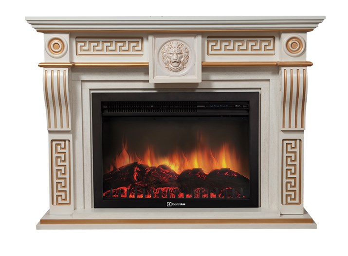 Портал Firelight Vittoriano 30 Белёный дуб с золотой патиной